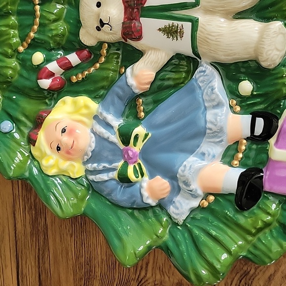 Spode Chritmas Tree Tree Shaped Dish - Picture 2 of 8